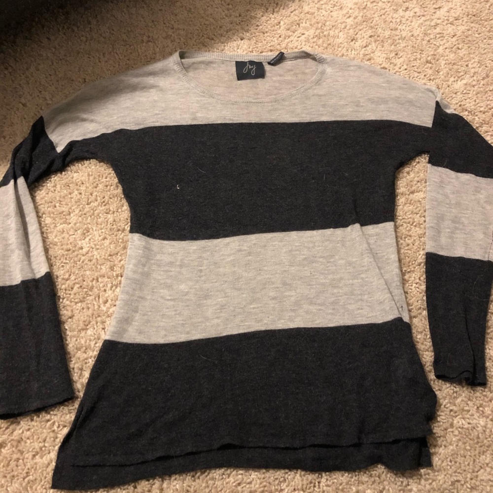 Soft thin striped sweater